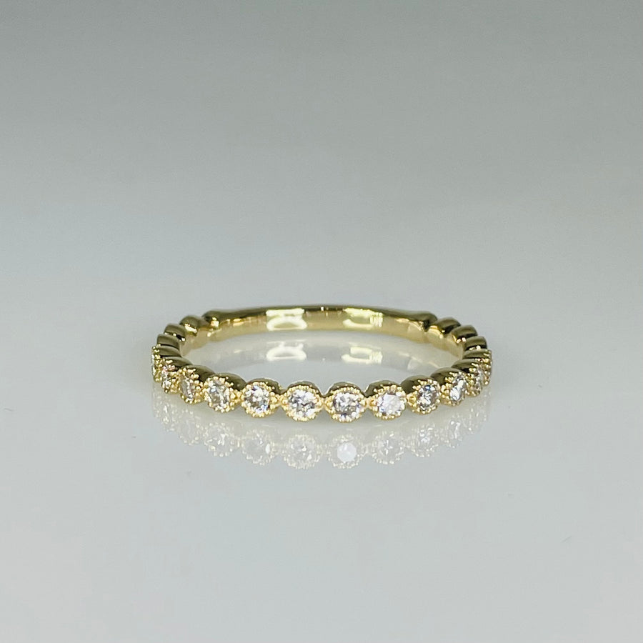 14K Yellow Gold Diamond Band 0.27ct