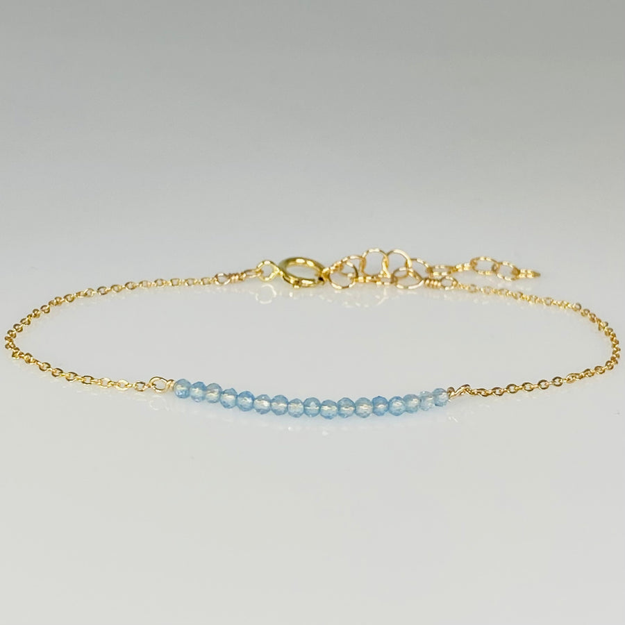 Blue Topaz Bar Bracelet