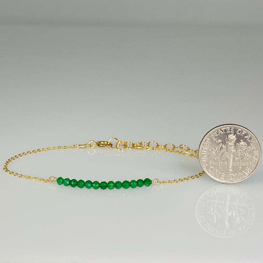 Emerald Bar Bracelet