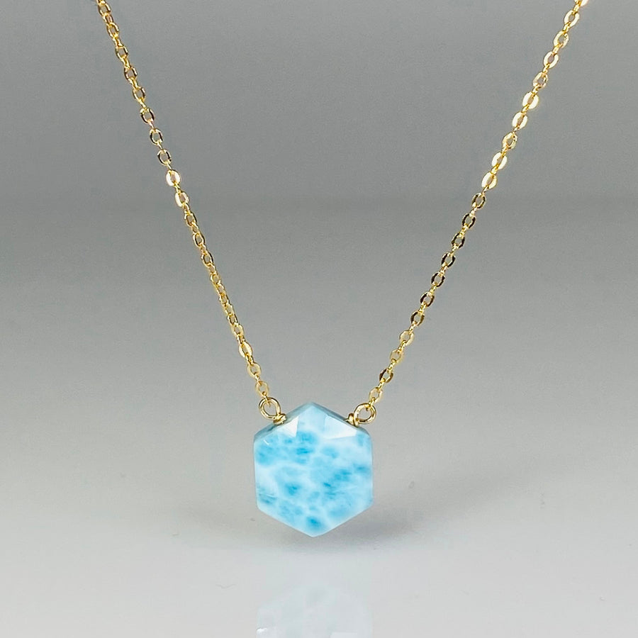 Honeycomb Larimar Necklace