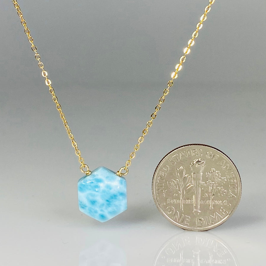 Honeycomb Larimar Necklace