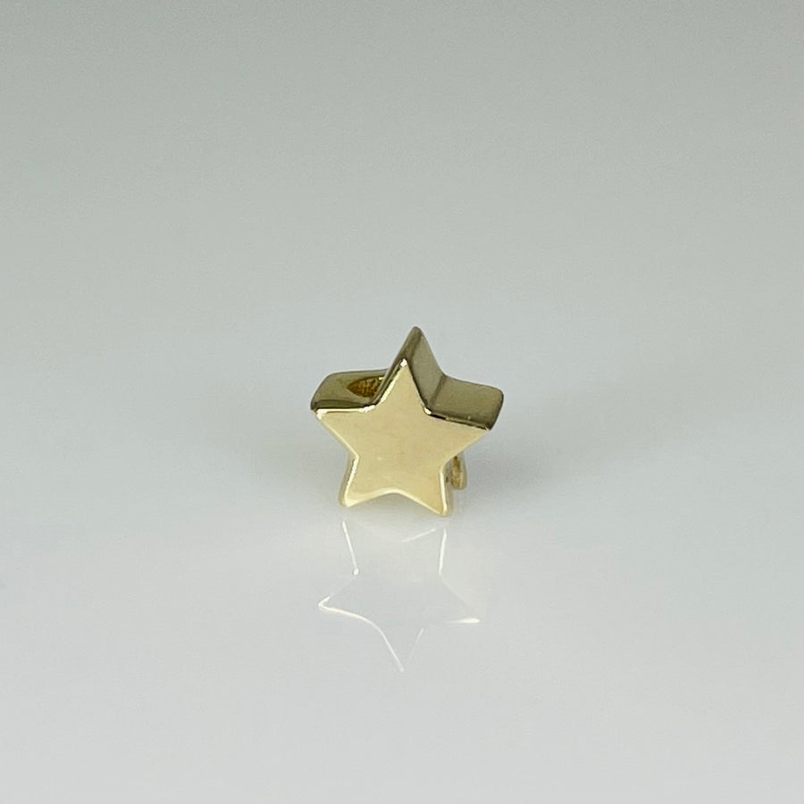 14K Yellow Gold Star Charm