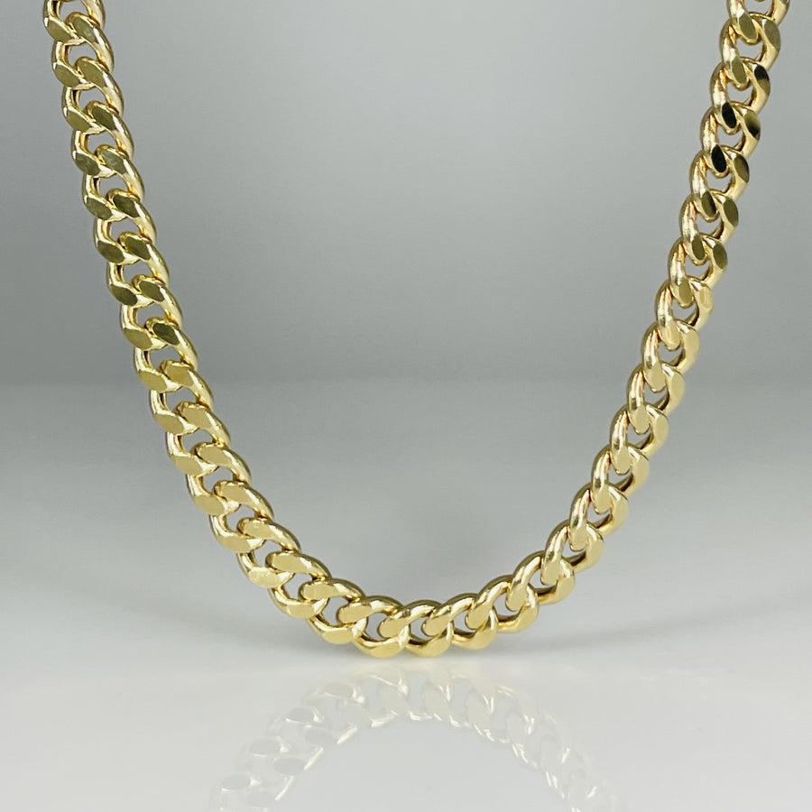 14K Yellow Gold Cuban Chain 6.5mm