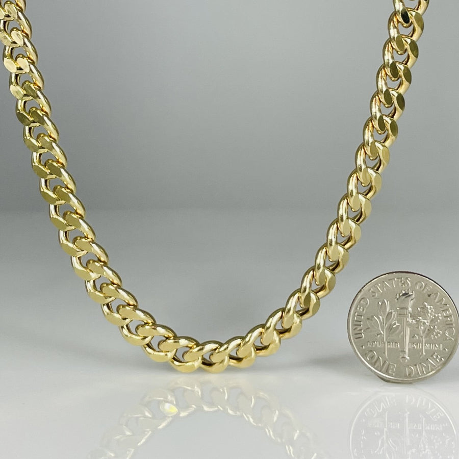 14K Yellow Gold Cuban Chain 6.5mm