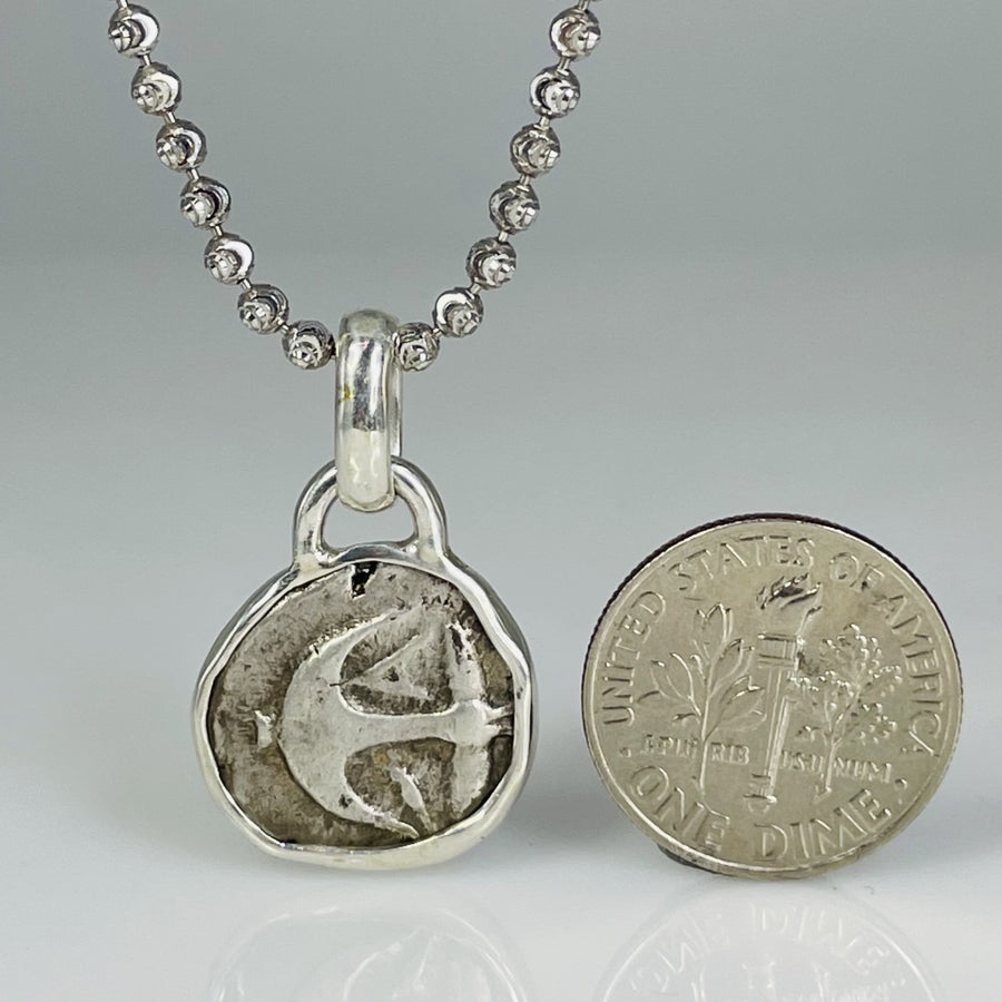 Ancient Coin Pendant (Apollonia Pontika 450 BC)