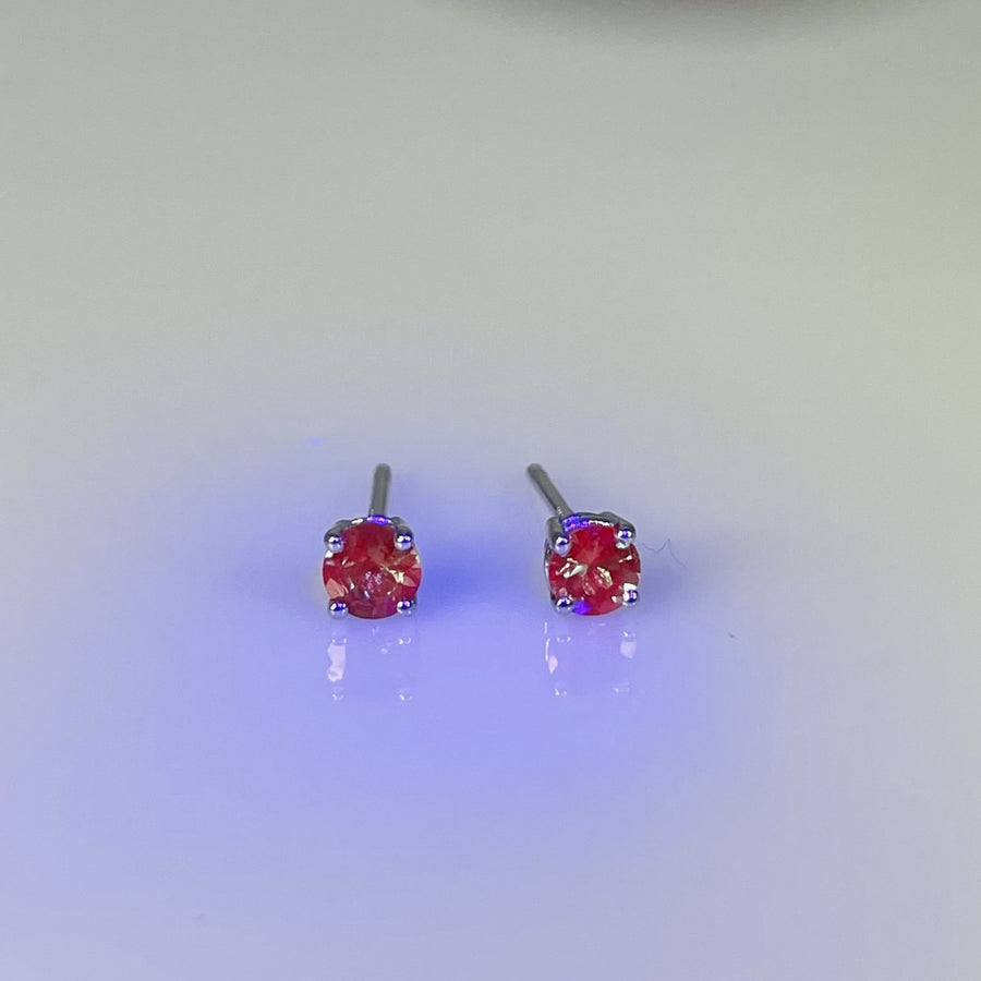 14K White Gold Alexandrite Studs 0.39ct