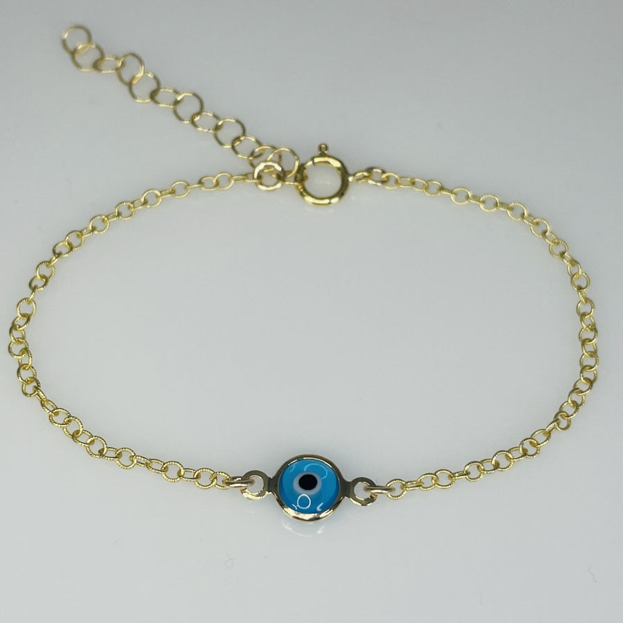 Light Blue Evil Eye Bracelet
