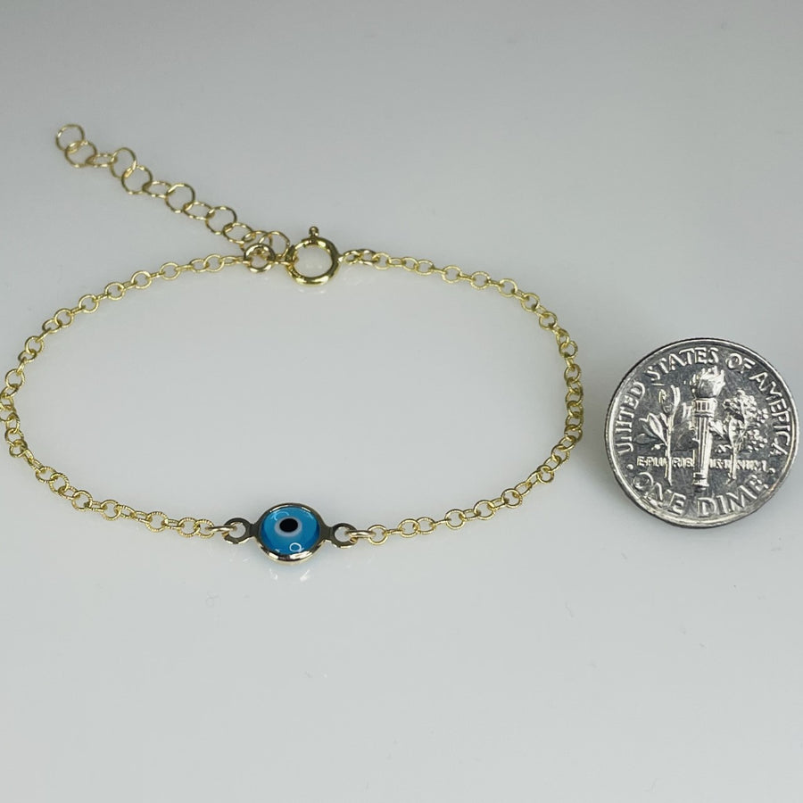 Light Blue Evil Eye Bracelet
