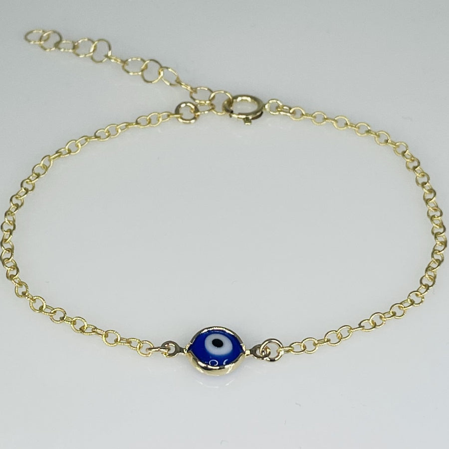 Dark Blue Evil Eye Bracelet