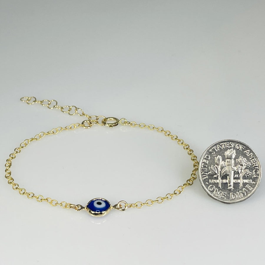 Dark Blue Evil Eye Bracelet
