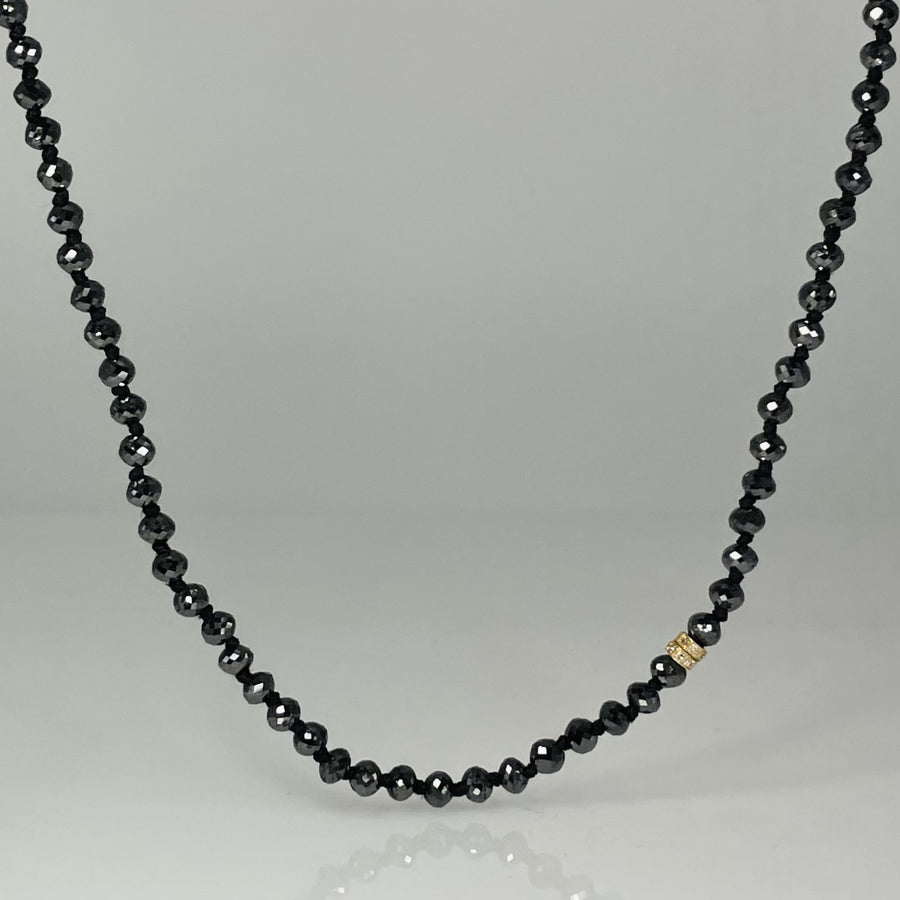 14K Yellow Gold Black Diamond Necklace 44ct – KyleChanDesign