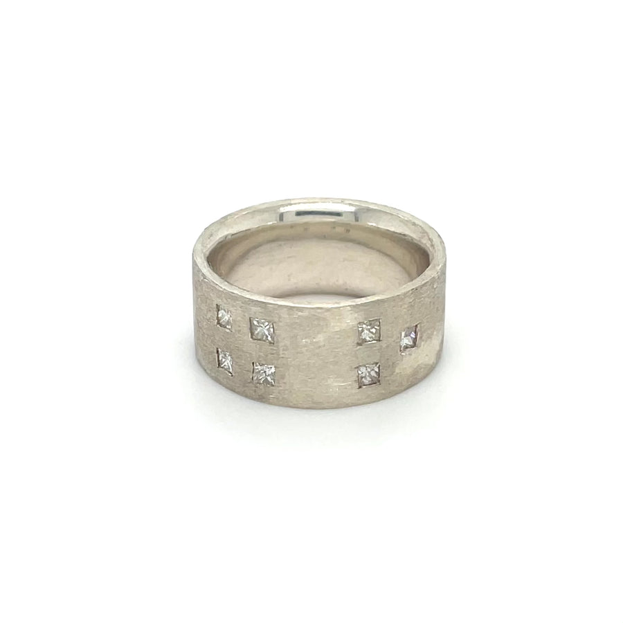 Sterling Silver Diamond Message Ring 0.50ct